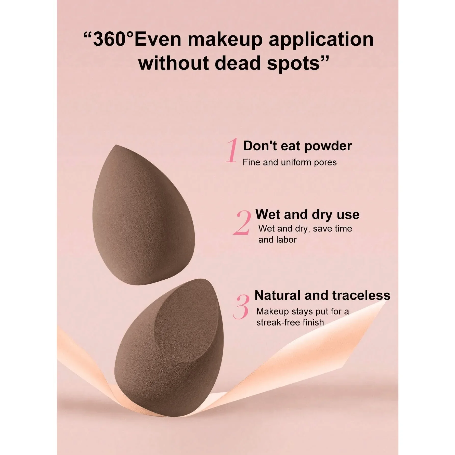 12pcs Makeup Sponge Set, Including Beauty Powder Puff,Makeup Tools, Makeup Sponge (Wet & Dry) Powder and Concealer