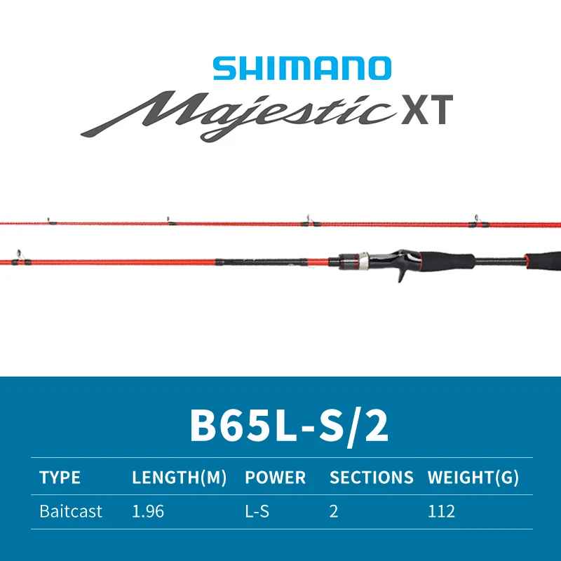 SHIMANO Majestic XT 2 SECTIONS ML/M/MH POWER Carbon Regular Fast Action  Ultralight Lure Spinning and Baitcast Fishing Rod