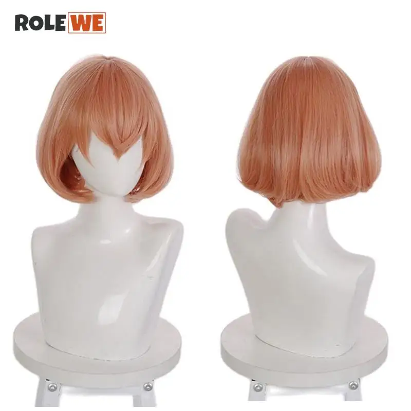 

Anime Tokyo Revengers Hinata Tachibana Cosplay Wig Short Organge Brown Heat Resistant Synthetic Hair Wigs + Wig Cap