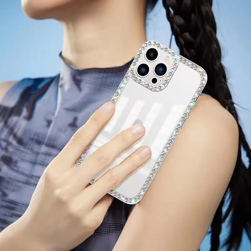 Luxury Glitter Bling Diamond Clear Phone Case - Soft Cover
