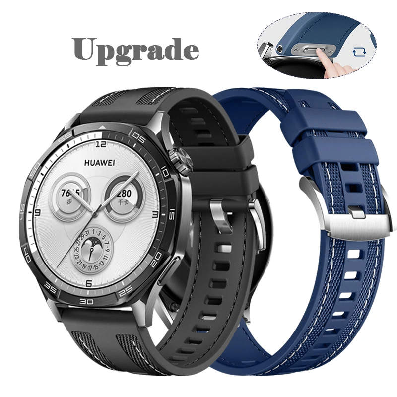 Silicone Band Strap for Huawei Watch GT5 46mm Original Watchband 22mm Universal Replacement Bracelet for Huawei GT4 46MM