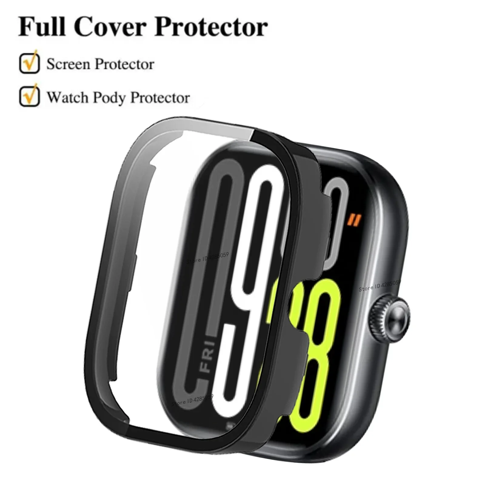 Premium Tempered Glass and PC Smartwatch Screen Protector Bumper Cover - High-Quality Accessories