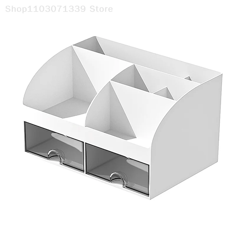 

Desktop Storage Box White/blue/pink Stationery Drawer Type Miscellaneous Items Desk Storage Organizer Storage Rack Small Student