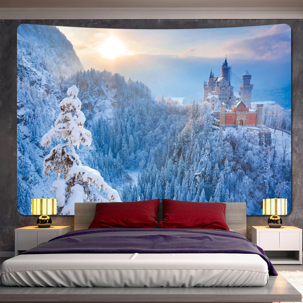 

Forest Castle Tapestry Decorations For Room Tapestries Wall Stickers Decoration Wall Decorations Tapestries Tapiz De Pared