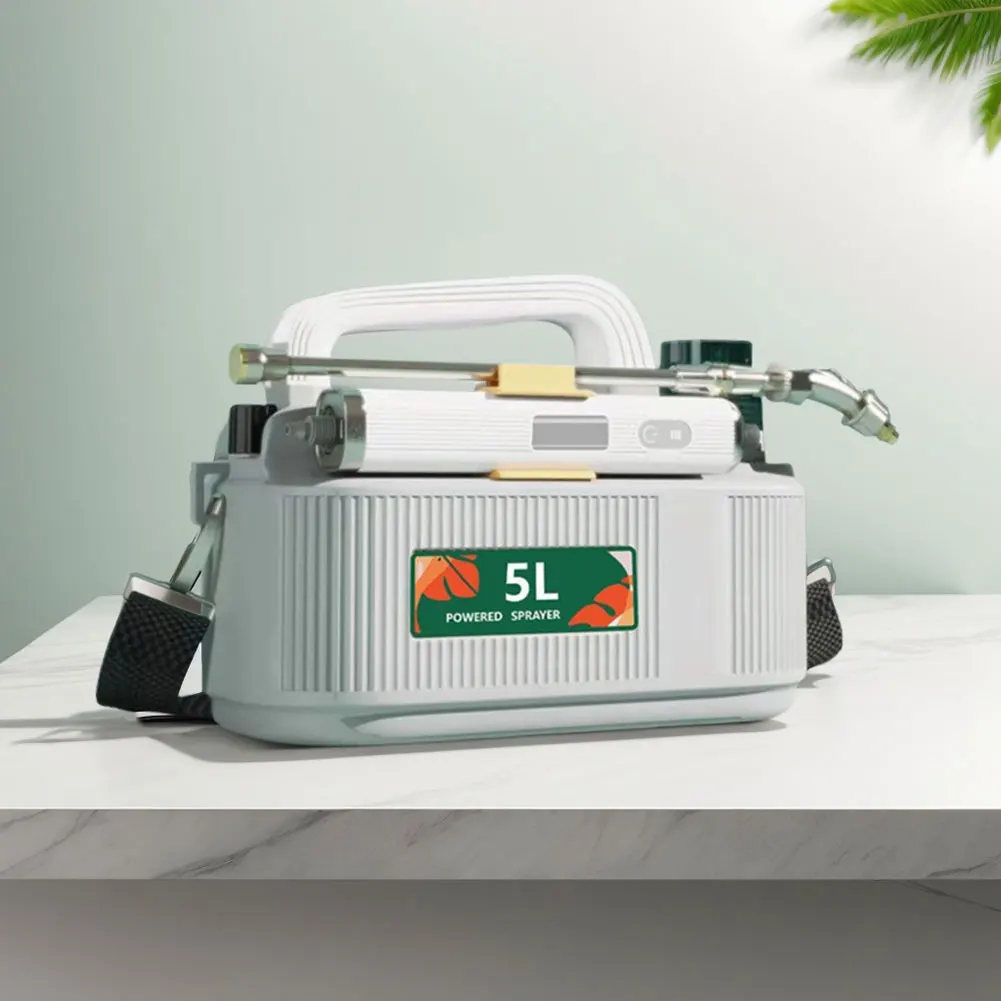 5L Electric Spray Bottle USB Rechargeable Handheld Plant Sprinkler Battery Powered Garden Irrigation Sprinkler for Home Garden