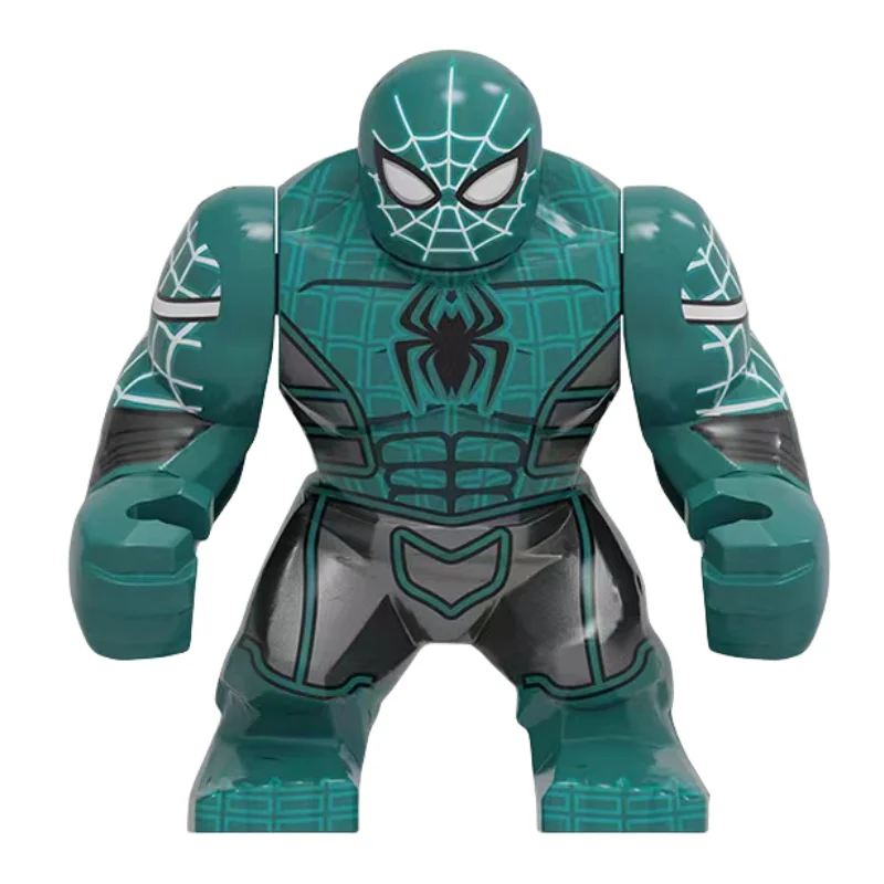 thumbnail image 1 of Bloques de construcción Marvel Figuras de transformación Big Goblin Spiderman Iron Man Venom Capitán Hawk Deadpool Technic Armor Juguetes de regalo, 1 of 5