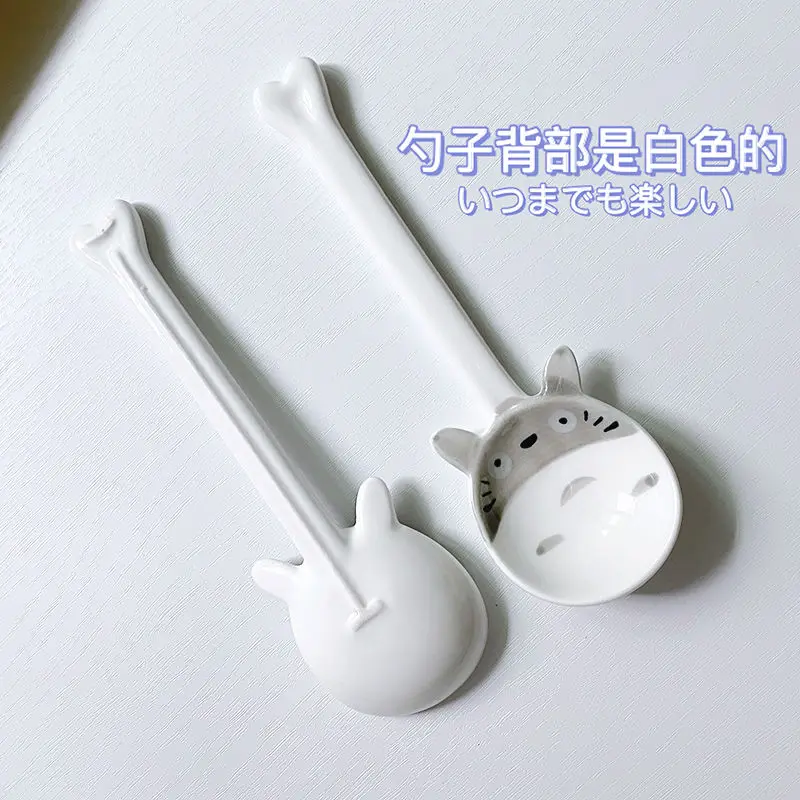 Japanese Creativity Students Cute Cartoon Noodle Bowl Salad Bowls Rice Snack Bowl Ceramic Dishes Plates