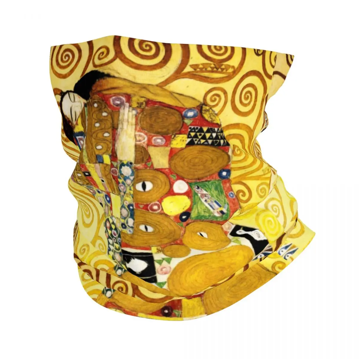 

Широкая бандана Gustav Klimt, зимний обогреватель для шеи, женский ветрозащитный шарф для лица, походный художественный шарф с рисунком, повязка на голову