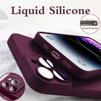 Official 16 New Phone Case For IPhone 16 15 14 13 11 12 Pro Max 15 Plus Silicone Solid Color Fall and Collision Protection Cover 2
