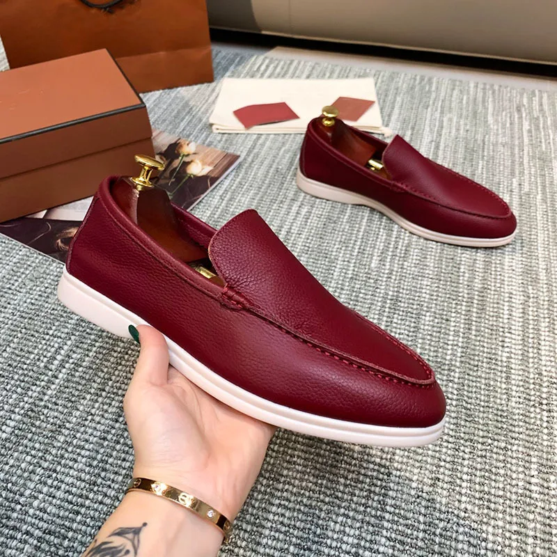 

Italian New Brand Designer Moccasin LP Shoes Men's Luxury Leisure Comfortable Leather Loafers Women's Casual Shoes Flat Shoes