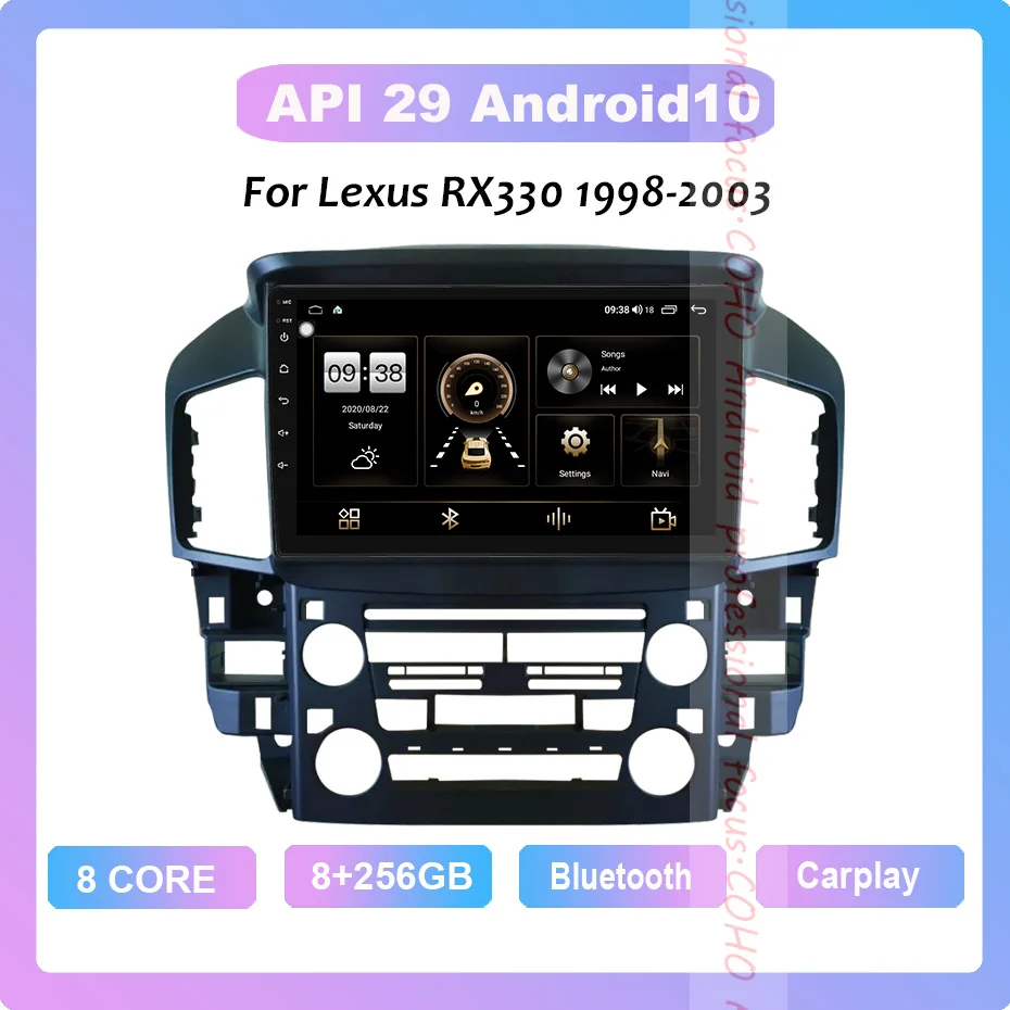For Lexus Rx330 19982003 Android 10.0 Octa Core 8+256g 9
