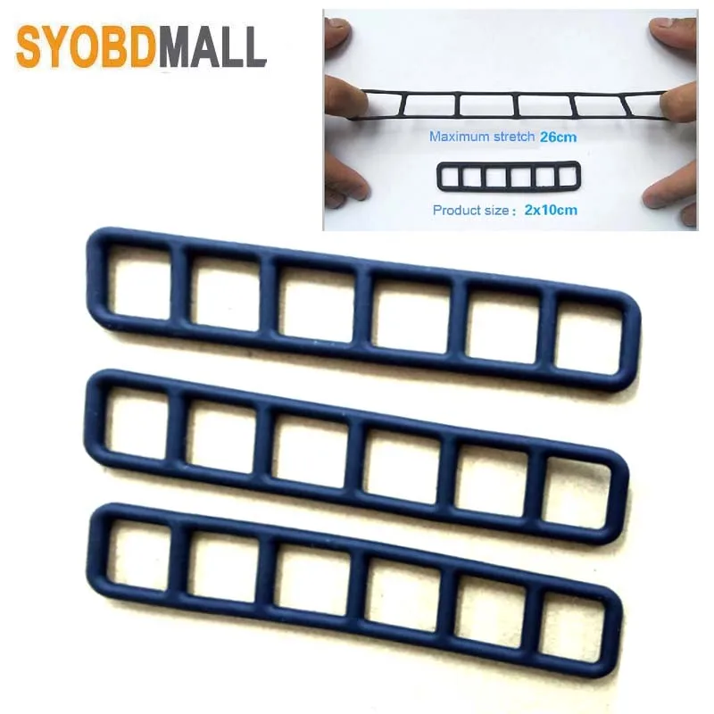 HFR-6N 固定用バンド 10個入り バックミラー用シリコン固定ストラップ,10個,ダッシュカム用