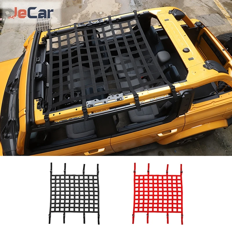 Jecar Car Roof Mesh Cargo Net Top Safety Protection Mesh Cover For Ford