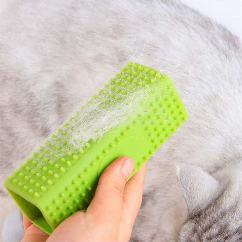 Pet Hair Remover Silicone Hollow Rubber Dog Hair Brush Cleaner for Dogs Cars Furniture Carpet Clothes
