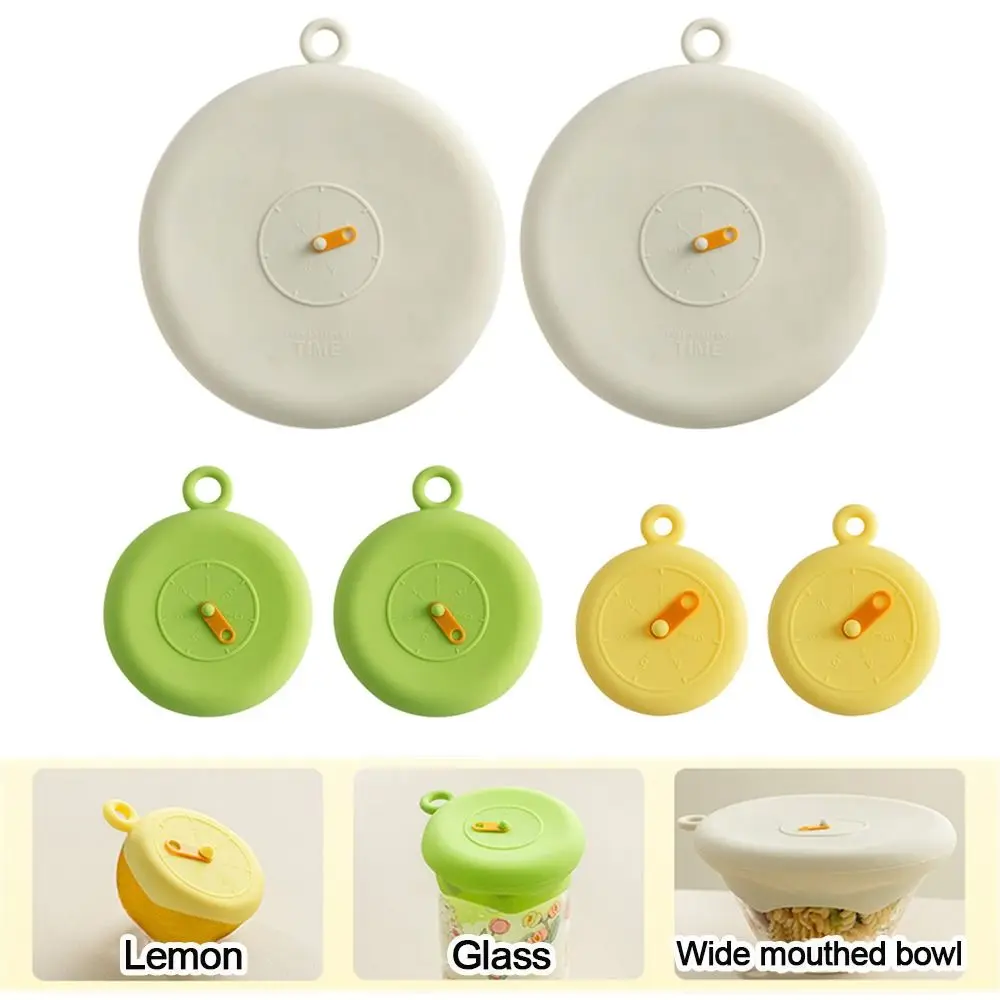 

Silicone Fresh Keeping Lids Round Kitchen Accessories Container Lid Covers Reusable Seal Food Lids