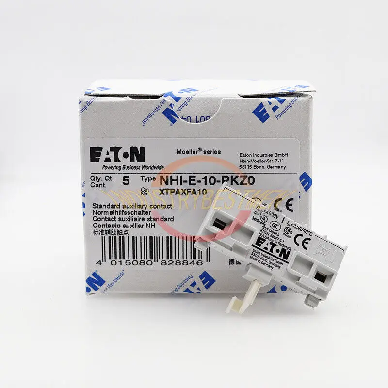 

5 шт. Eaton NHI-E-10-PKZ0 1NO вспомогательный контактный переключатель двигателя новый