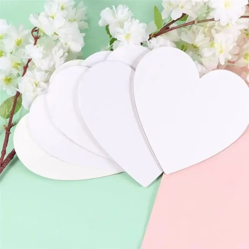 사진 프레임 사랑 하트 모양의 오일 캔버스 면화 나무 그림판 멀티 사이즈 빈 그림판 아티스트
