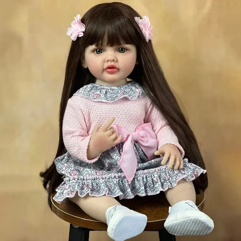 55cm-Beautiful-Imitation-Baby-Silicone-Doll-Full-Body-Silicone ...