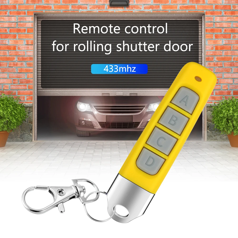 433MHz Auto Copy Remote Control Electric Garage Door Opener Remote Controller Duplicator 4 Channel Transmitter Cloning Car Key