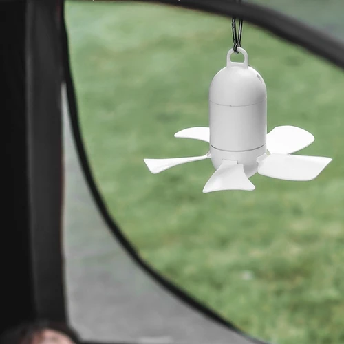 USB 전원 휴대용 텐트 팬 천장 선풍기, 분리형 팬 블레이드, 야외 기숙사 행잉 후크, 5V 5