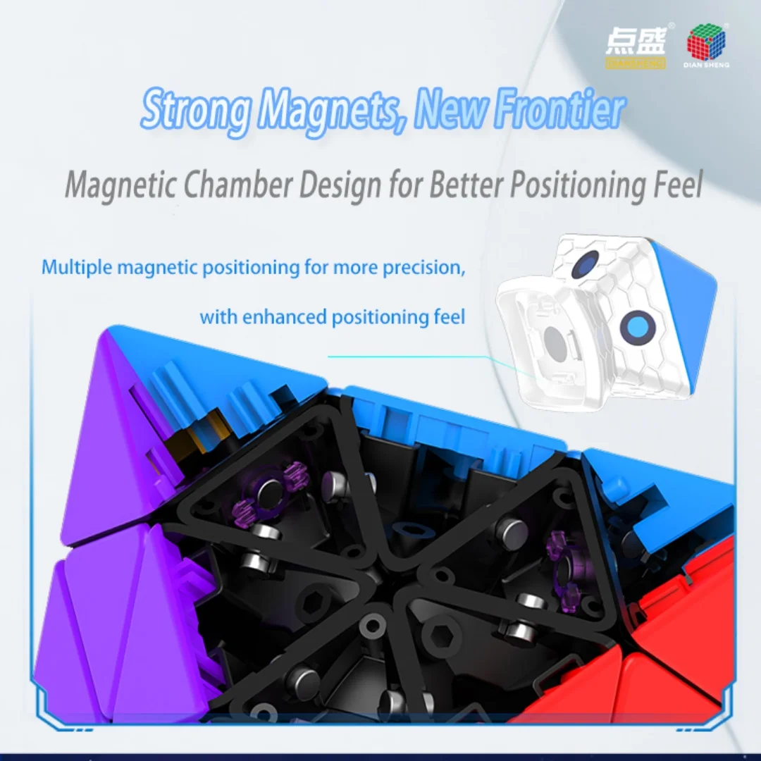 디안셩 FTO 큐브 페이스 터닝 옥타헤드론 마그네틱 스피드 FTO 큐브 마그..