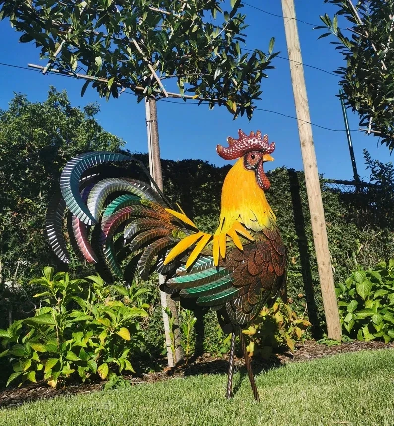 Sculpture De Jardin Paon En Métal - 74 Cm - Palazzo INT - Déco Intérieur/extérieur