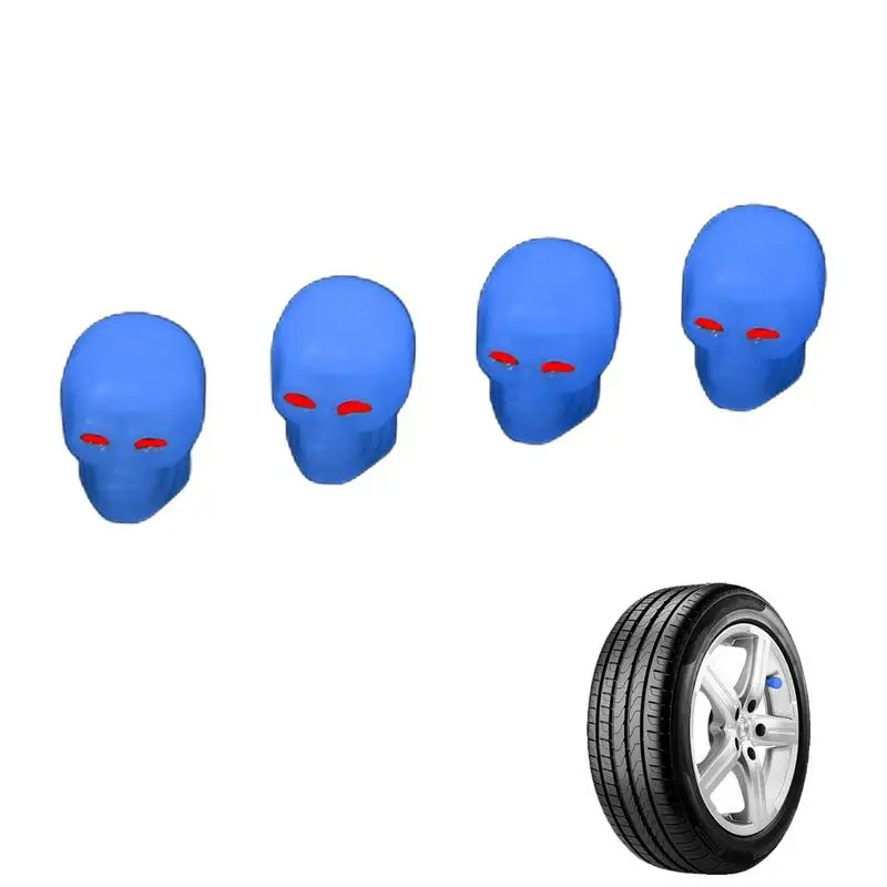 

Skull Valve Stem Caps Tire Valve Stem Covers For Car Truck SUV Valve Stem Caps Decor Fits Most Cars Motorcycles SUVs And Bikes