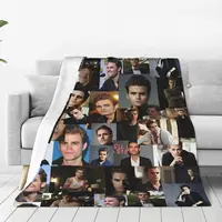 Paul Wesley Blanket Fleece Super Soft Sofa Throw Blankets For Home Bedroom Travel Throws Bedspread Quilt 1