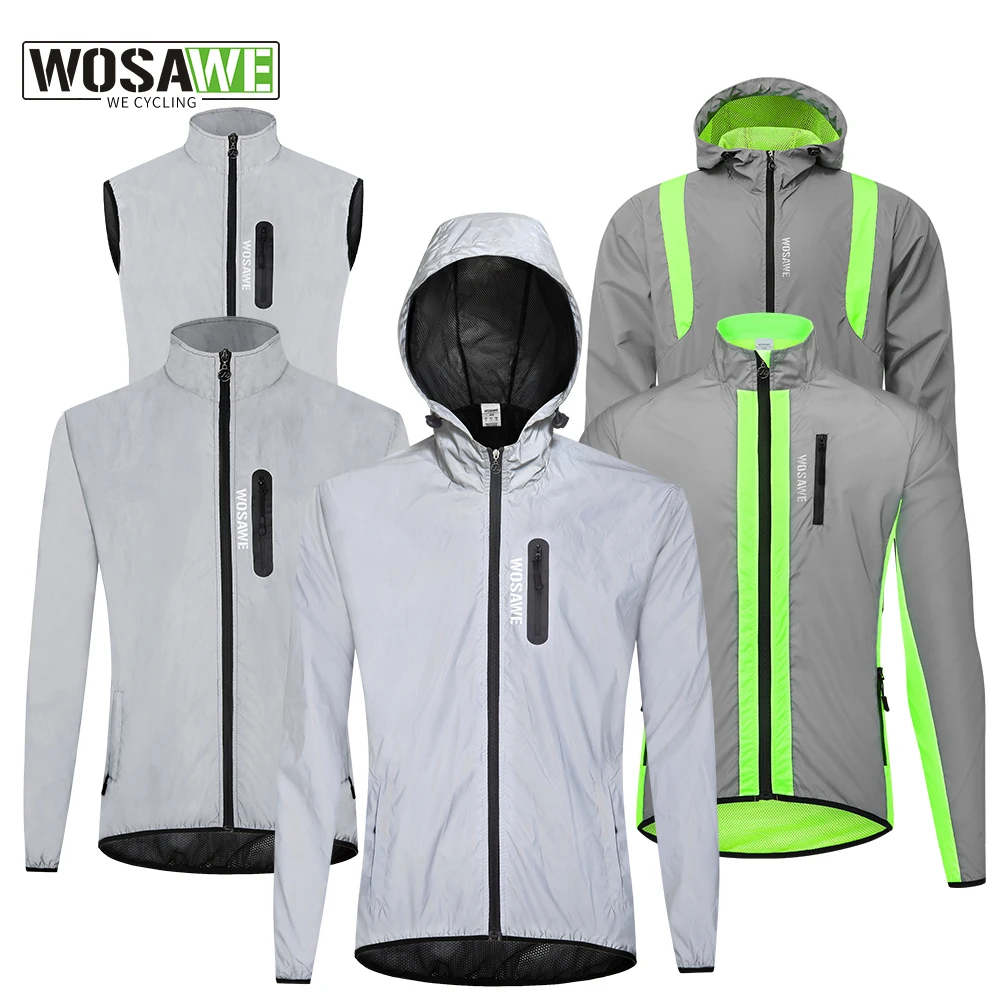 Chaqueta cortavientos para hombre, chaqueta para correr, resistente al  viento, reflectante, para ciclismo, ciclismo, ligera, transpirable