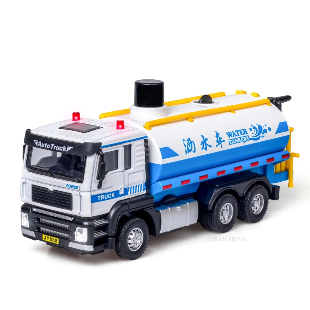 1/50 Engineering Vehicle Lega Diecast Car Model Toys Excavating Machinery Rocket Gun Con Sound Light Pull Back Toys For Boys
