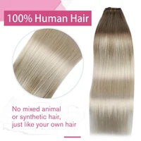 Moresoo Extensions de Cheveux Humains Naturels Remy, Tissage en Lot Double Tissage, Balayage Machine pour Femme tissage cheveux humain lot en promo rallonge cheveux humain cheveux naturels humains femme extensions de c 2