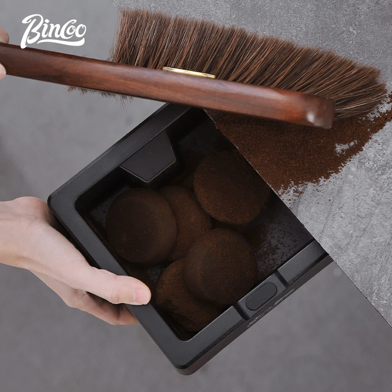 Premium ABS Coffee Knock Box with Square Anti-Slip Design and Silicone Base