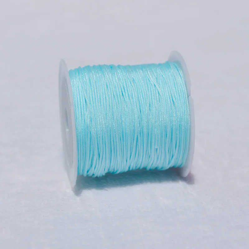 Vibrant Nylon Jewelry Thread Cord for DIY Creations - Assorted Colors, High Quality, 0.8mm Thickness 20m Length