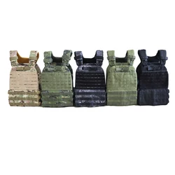 Adjustable Fitness Body Building Plate Carrier Tactical Vest Training Weight Vests