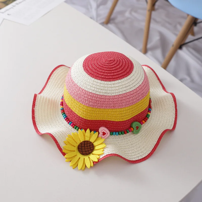 

Kids Straw Hat Summer Sun Protection Princess Beach Hat Sun Visor Hat Girl Straw Sun Hat Panama Hat Kids Chapeu Panama Feminino