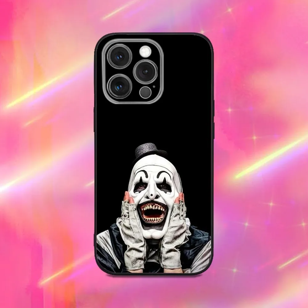 Horror Art the Clown Soft Silicone Black Phone Case