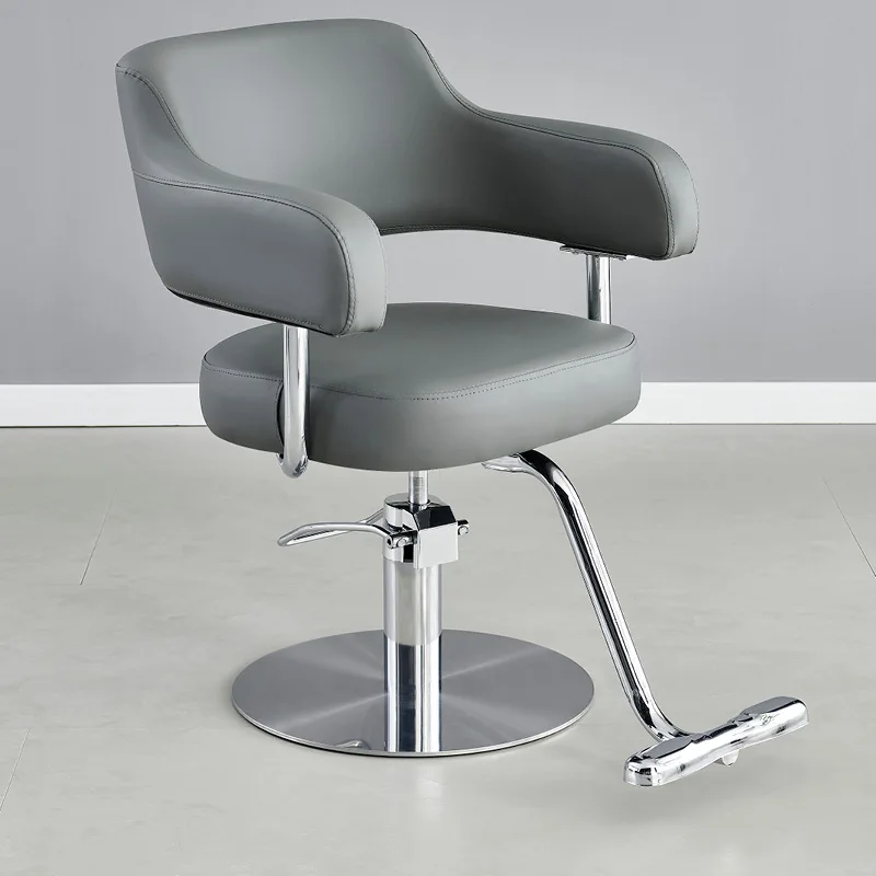 

Beauty Reception Barber Chair Makeup Swivel Cosmetic Aesthetic Waiting Barber Chair Luxury Vintage Silla Barberia Furniture HY