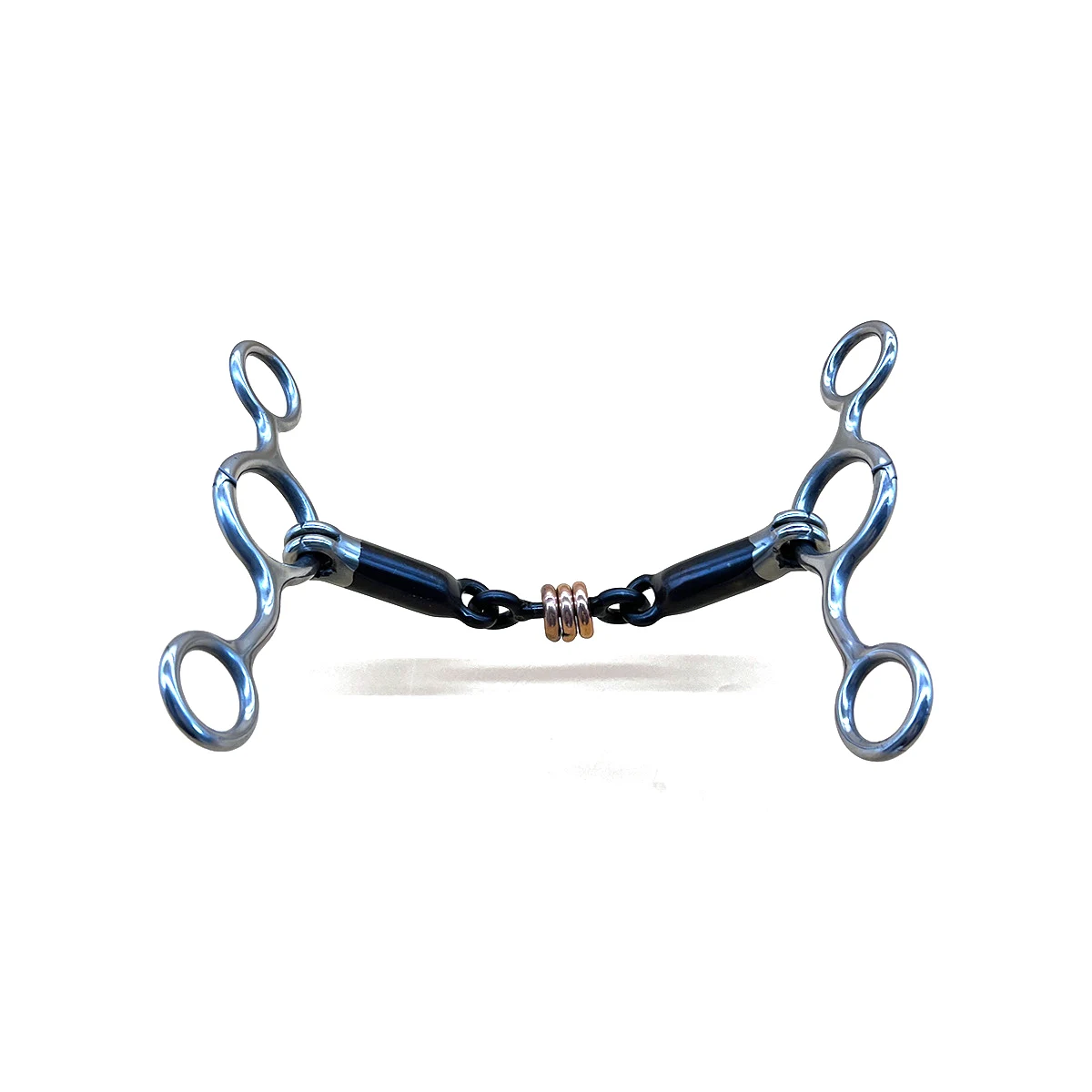 105mm/115mm/127mm/135mm/145mm Stainless Steel Horse Mouth Ring Jointed Bit Equestrian Snaffle Tool Stainless Steel Curb Bit 5