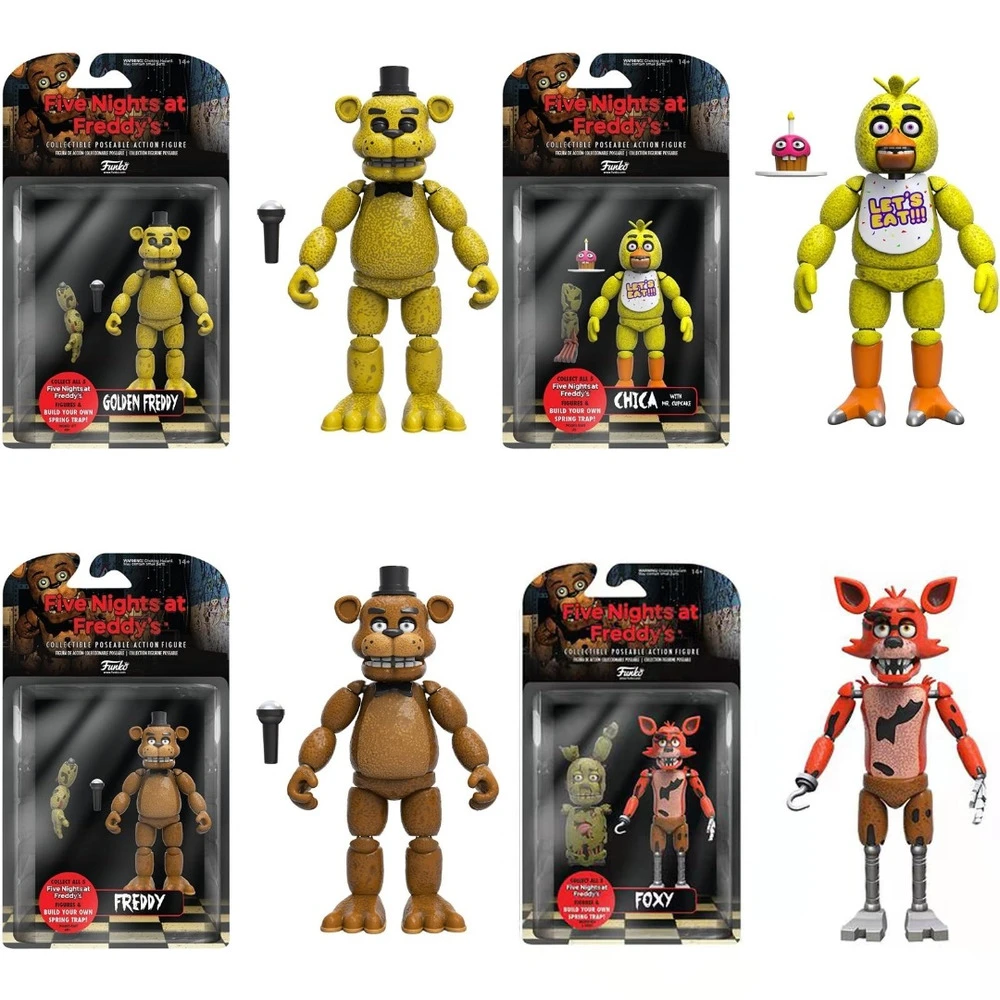 FNAF Security Breach Action Figure Glamrock Freddy Fazbear Bear