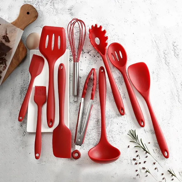 10-Piece Silicone Cookware Set 4