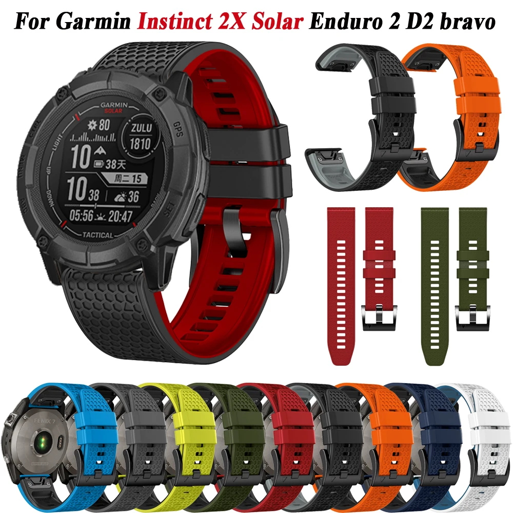 Cinturino Rapido Da 26/22Mm Per Garmin Instinct 2X Solar / Instinct 2 Bracciale Da Polso Per Garmin Enduro 2/Fenix 7X 6X 6 5X 5 Plus
