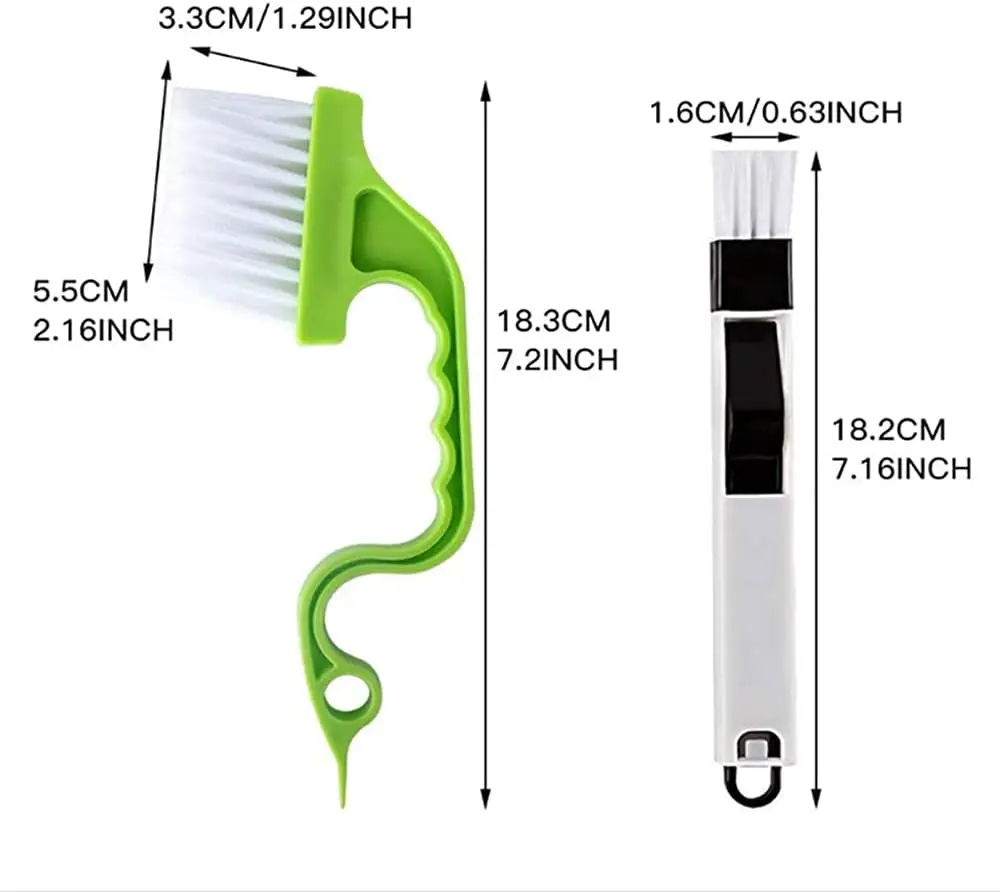 Crevice Cleaning Brush - Window Groove Hand-Held Corner Brush | Household Cleaning Supplies for Sliding Track, Keyboard, Window, Door Ezoh, Women's