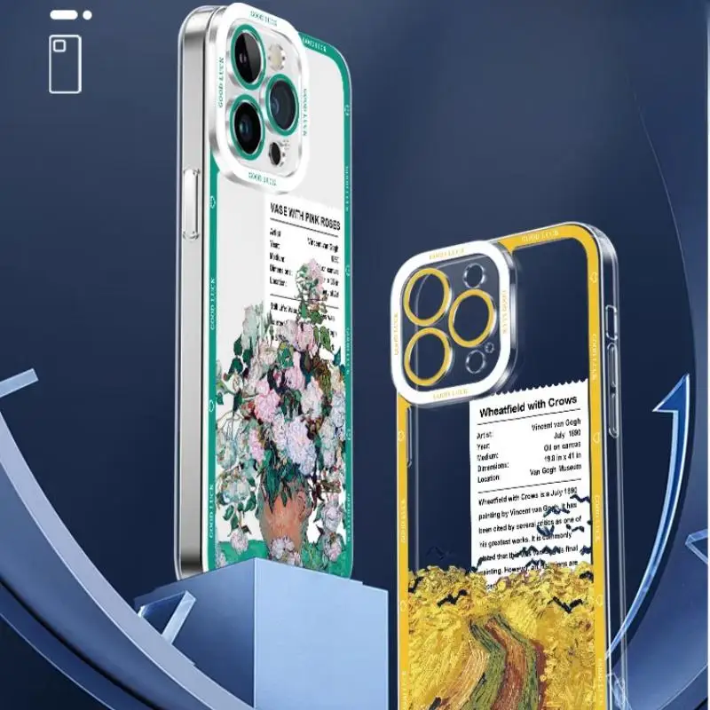 Artistic Irises and Sunflowers Soft Phone Case