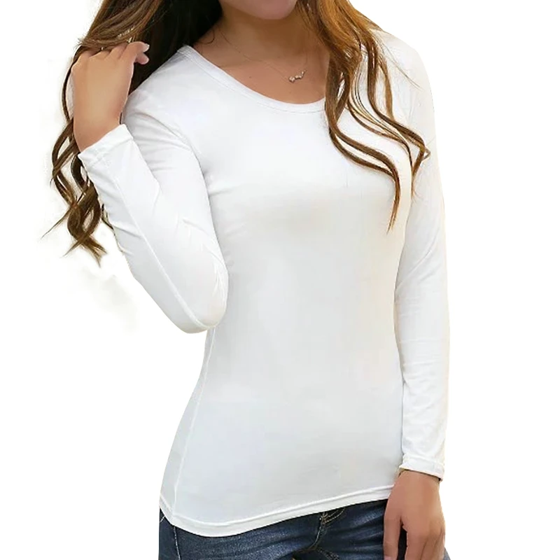Round neck White