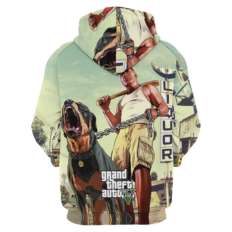 

Толстовка с капюшоном для мужчин и женщин, худи с 3D принтом игры GTA, худи в стиле Харадзюку, Модный пуловер с капюшоном, y2k