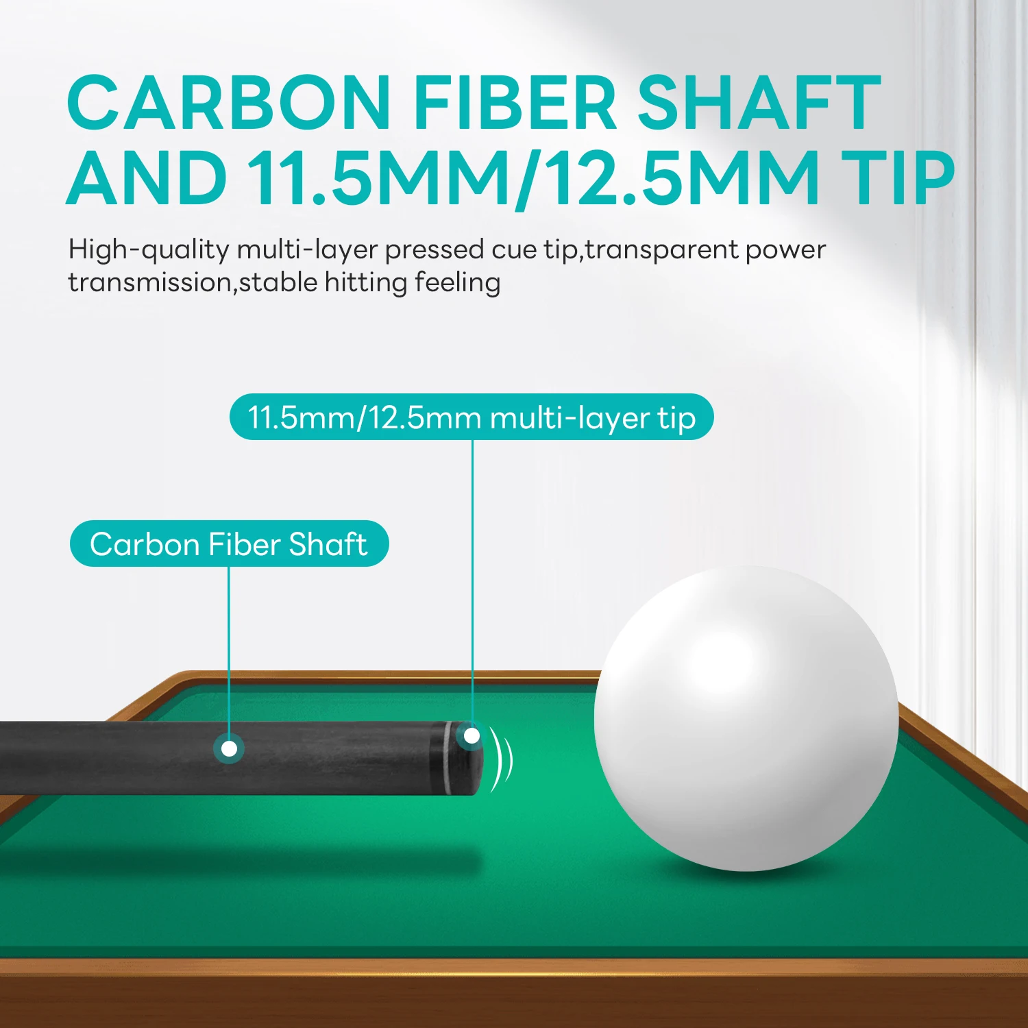 デビッドローマンキュー David loman-ビリー・プールスティック,プロテーパーシャフト,カーボン