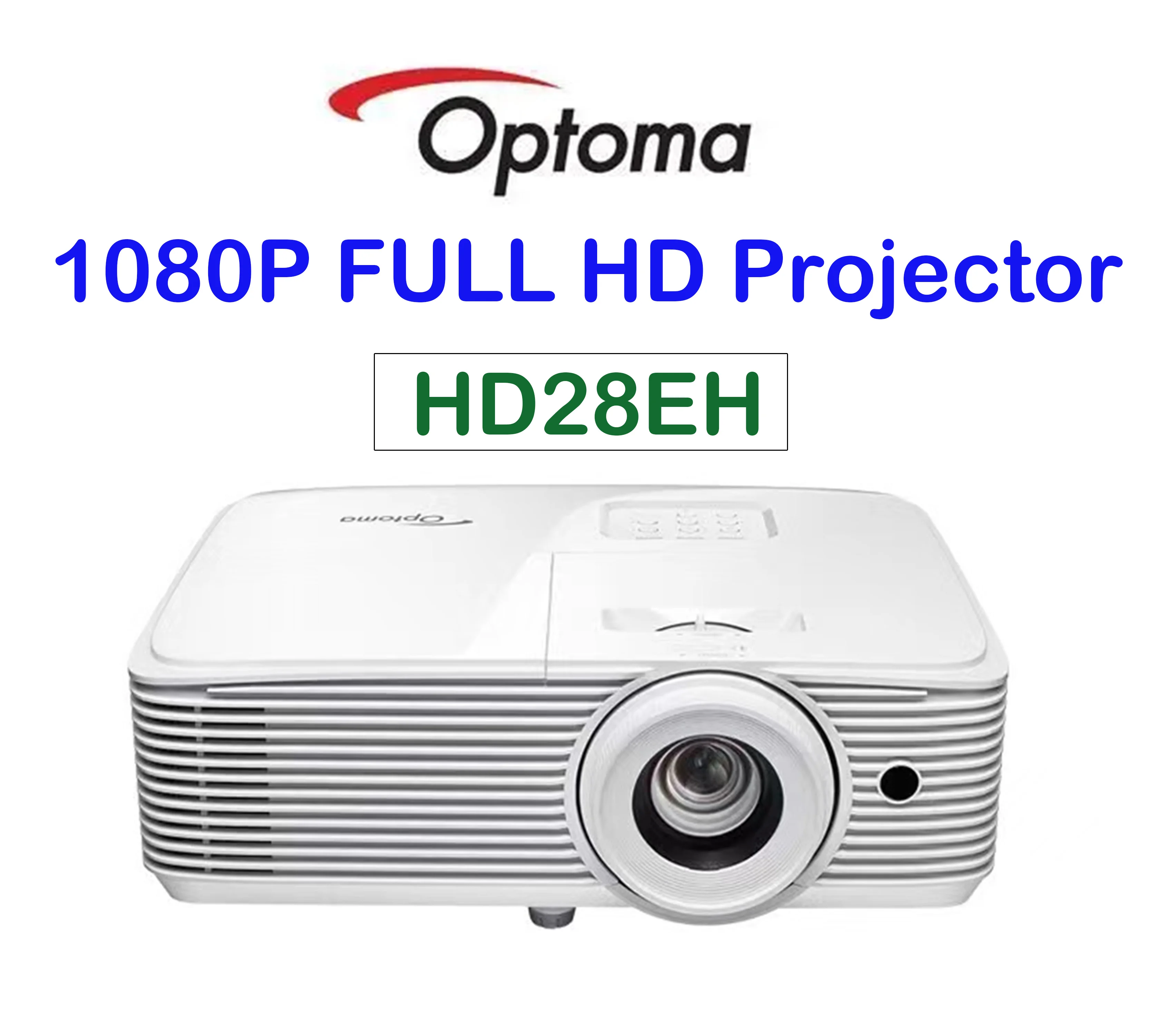 Optoma-프로젝터 HD28eH 1080P 풀 HD DLP 전문 HDR 비디오 비머 4000 루멘 3D 프로젝터, 홈시어터 시네마용