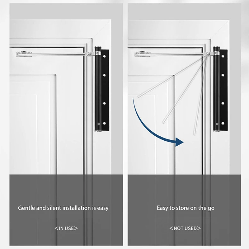 Adjustable Door Closers Surface Mounted Automatic Stainless Steel Spring Closing Door Closer Fire Rated Stopper Hardware
