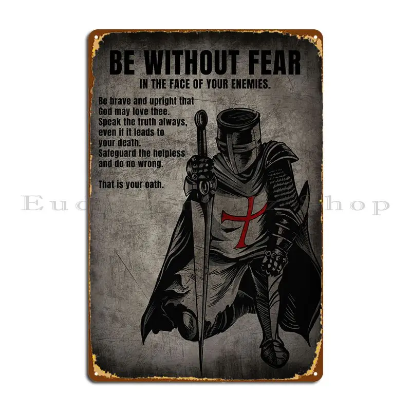 Sii Senza Paura Cartello In Metallo Scuro Pub Wall Pub Designer Cave Bar Tin Sign Poster