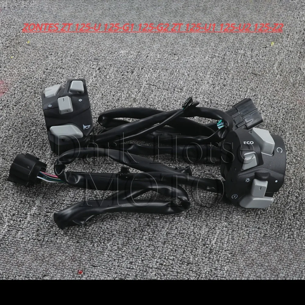 Interruttore Manubrio Moto Interruttore Di Accensione Interruttore Clacson Sinistro E Destro Per Zontes Zt 125-U 125-G1 125-G2 Zt 125-U1 125-U2 125-Z2